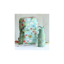 A Little Lovely Company Rugzak Groen