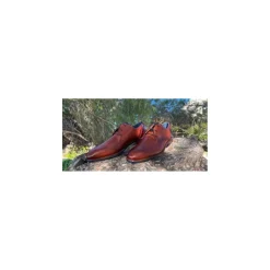 Berkelmans Geklede veterschoen Cognac