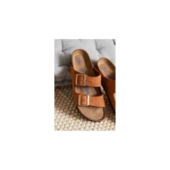 Birkenstock Slipper Cognac