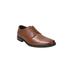 Clarks Geklede veterschoen Cognac