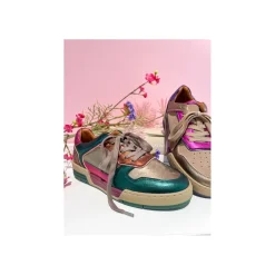 Dwrs Lage sneaker Groen