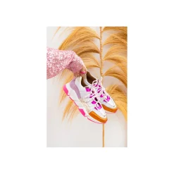 Dwrs Lage sneaker Oranje