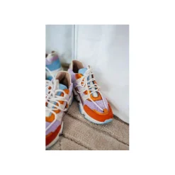 Dwrs Lage sneaker Paars