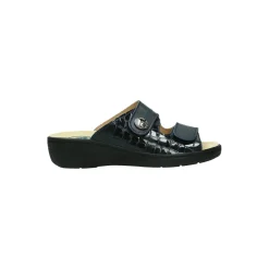 Franken Schuhe Slipper Blauw