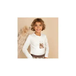 Gymp T-shirt lange mouw Beige