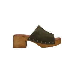 Hee! Muiltje met hak Kaki