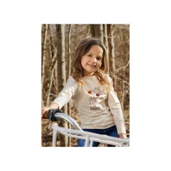 Minymo T-shirt lange mouw Beige