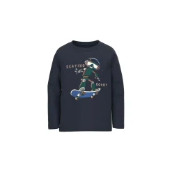 Name It T-shirt lange mouw Blauw