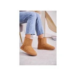 Selected By La.ra Boots / enkellaars Camel