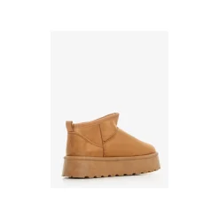 Selected By La.ra Boots / enkellaars Camel