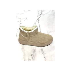 Selected By La.ra Boots / enkellaars Beige