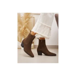 Selected By La.ra Boots / enkellaars Bruin