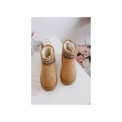 Selected By La.ra Boots / enkellaars Camel