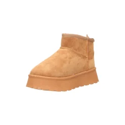 Selected By La.ra Boots / enkellaars Camel