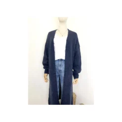 Selected By La.ra Gilet Blauw