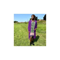 Selected By La.ra Gilet Paars