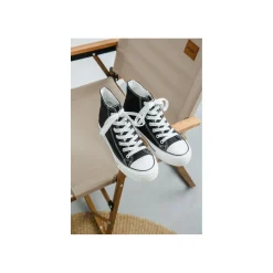 Selected By La.ra Hoge sneaker Zwart