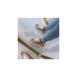 Selected By La.ra Lage sneaker Roze