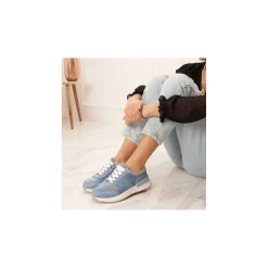 Selected By La.ra Lage sneaker Blauw