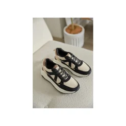 Selected By La.ra Lage sneaker Zwart