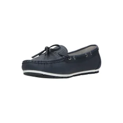 Selected By La.ra Mocassin Blauw