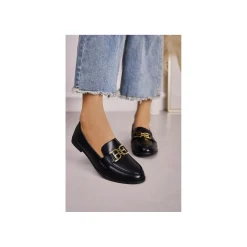 Selected By La.ra Mocassin Zwart