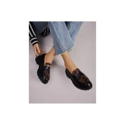 Selected By La.ra Mocassin Zwart