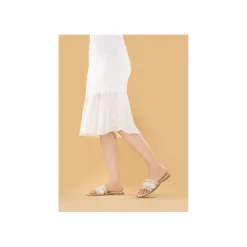 Selected By La.ra Slipper Goud