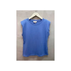 Selected By La.ra T-shirt Blauw