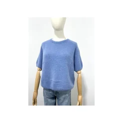 Selected By La.ra T-shirt Blauw