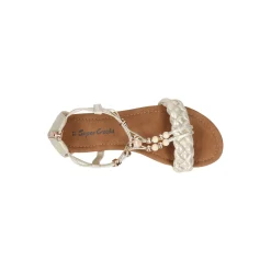 Super Cracks Sandaal Goud