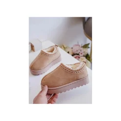 Unique For Olivia Slipper Beige