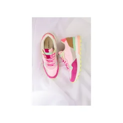 Victoria Lage sneaker Roze